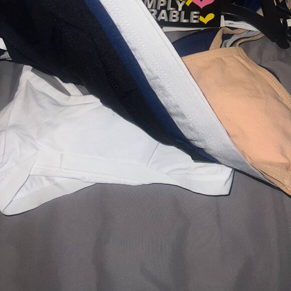 Simply Adorable Girls 5-Pack Bralettes Size Small – Neutral & Basic Colors - Picture 2 of 6